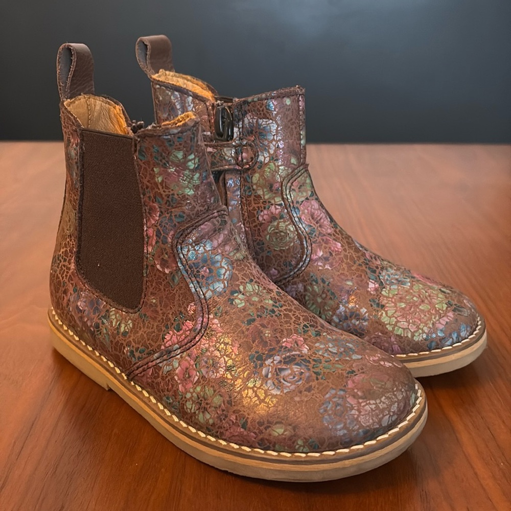 Froddo, Chelsea Boots, flowers, size 26 (us 9.5)